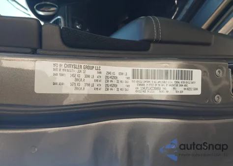 2012 Jeep Grand Cherokee Srt8 from USA, damaged, VIN 1C4RJFDJXCC350958